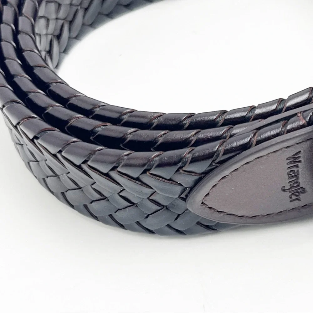 WRANGLER Brown Woven Western Style Belt, One Size